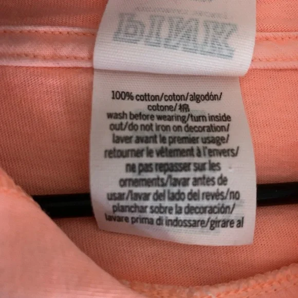 VS Pink Neon Orange Spring Summer Pull on Hoodie Women’s Clothing Top Shirt - Picture 6 of 8